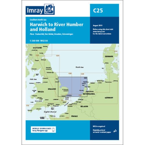 Imray Kaart C25 Southern North Sea