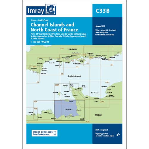 Imray Kaart C33B Channnel Islands South