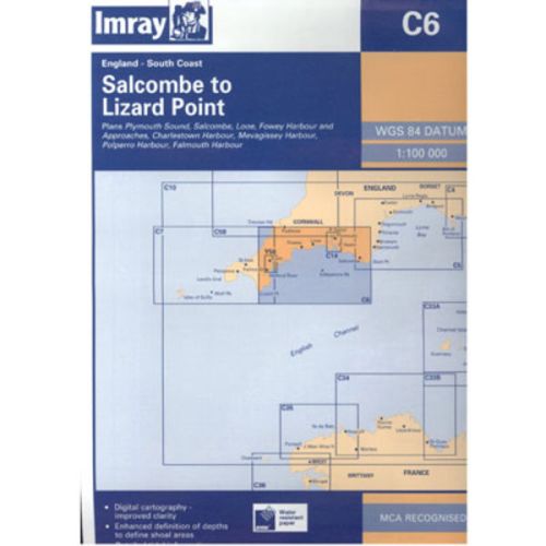 Imray Kaart C6 Salcombe to Lizard Point