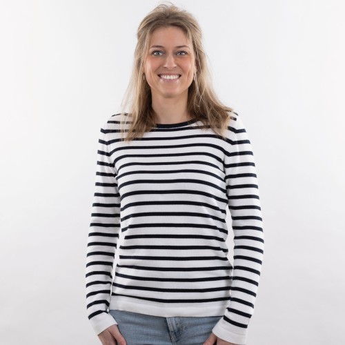 Woman Streepshirt Nynke Offwhite/Navy