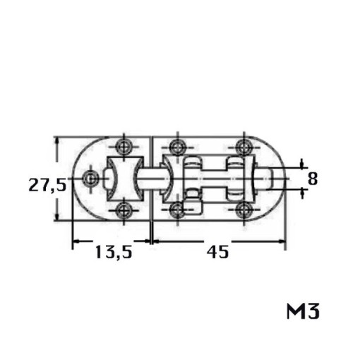 Kmarine Grendel RVS A4 60mm