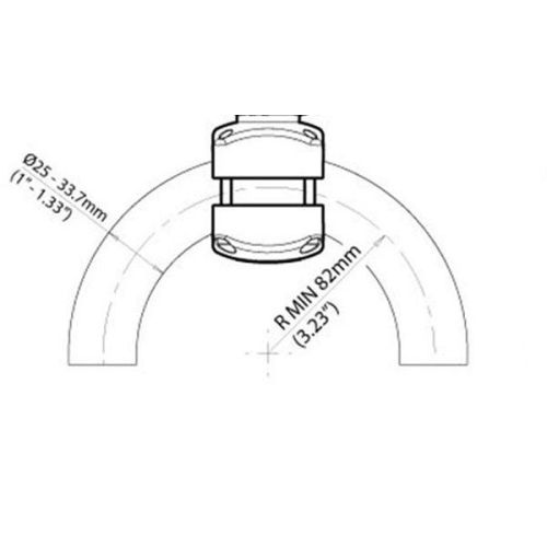 ROKK Midi vaste basis Buismontage 25-34mm