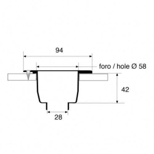 Barka Handdouche houder inbouw wit R81