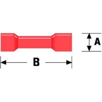 Kmarine AMP doorverbinder rood 4 mm