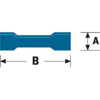 Kmarine AMP doorverbinder blauw 4,5 mm