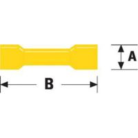 Kmarine AMP doorverbinder geel 6,8 mm