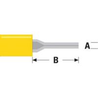 Kmarine AMP penstekker geel 2,9 mm