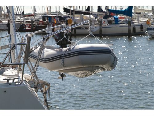 Davits set RVS 316 voor rechte spiegel