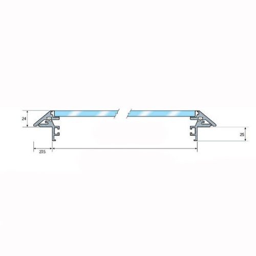 Flushline luik 620 x 620 mm R=42