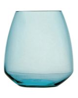 Square waterglas turquoise Tritan