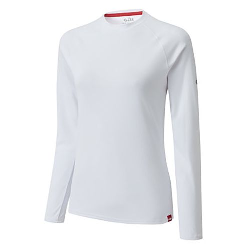 UV011W Women UV Tec LS Tshirt white
