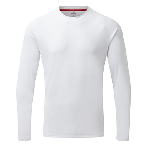 UV011 Men UV Tec LS Tshirt white