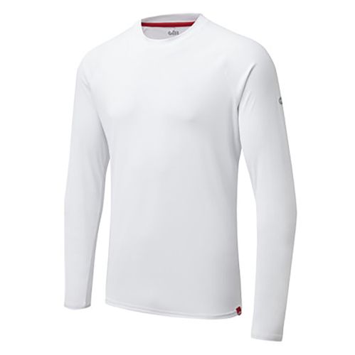 UV011 Men UV Tec LS Tshirt white