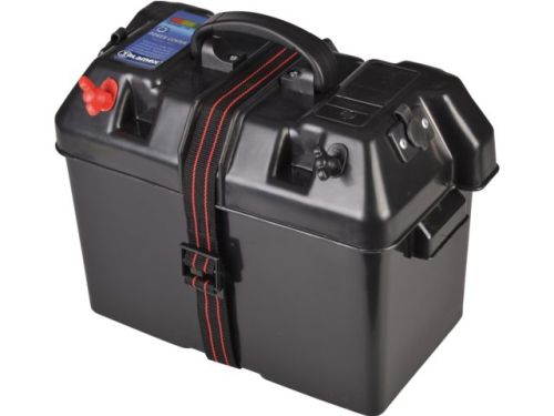 Accubak met quickfit aansluiting max 60A, 2x 12V en accutester