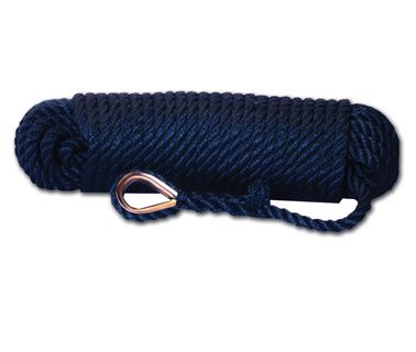 Hollex Ankerlijn Met Oog 12mm 30 Meter Navy 31 50 KOK Watersport