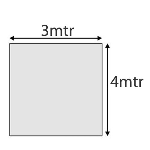 Talamex Dekkleed 3x4 mtr 150g/m2 wit-transp.