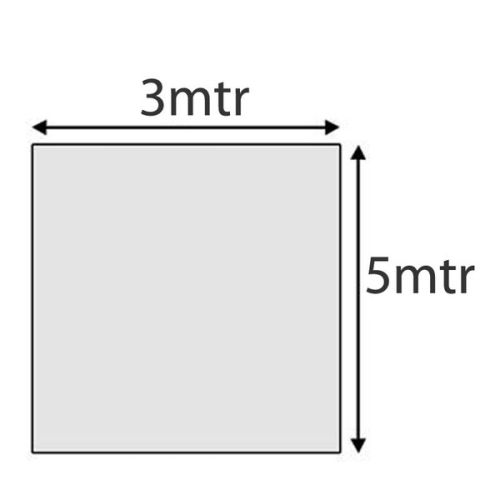 Talamex Dekkleed 3x5 mtr 150g/m2 wit-transp.