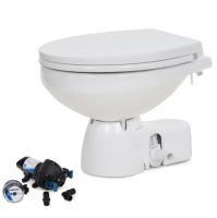 Jabsco Toilet Quiet Flush 24V buitenwater grote pot