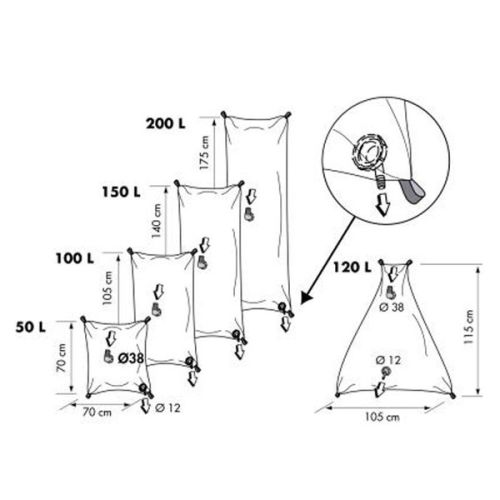 Plastimo Drinkwatertank flexibel 50 liter