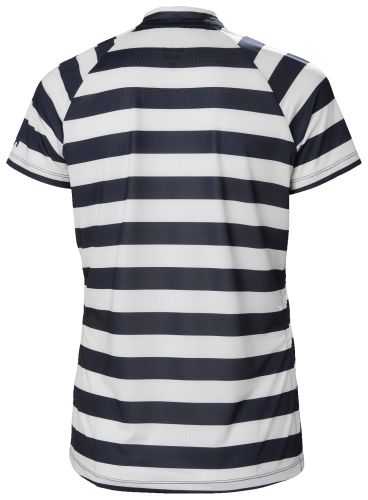 34302 Women Siren Zip T-shirt navy stripe