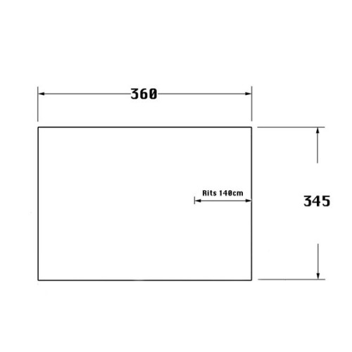 Talamex Kuiptent wit 360 x 345 cm (b x l)