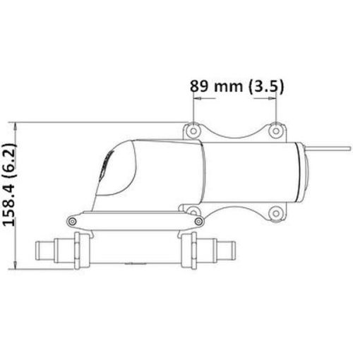 Jabsco Douche/lenspomp 16 ltr/min 12V 19 mm