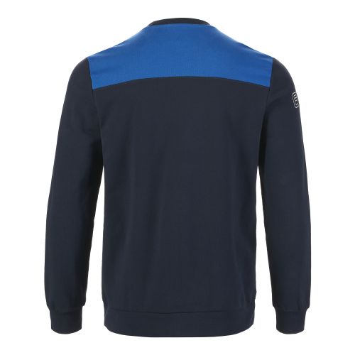 Men 85032 Tri Colour Sweater blue
