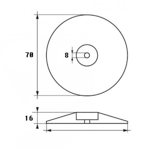 Talamex Bladanode zink 70 mm 0.27 kg