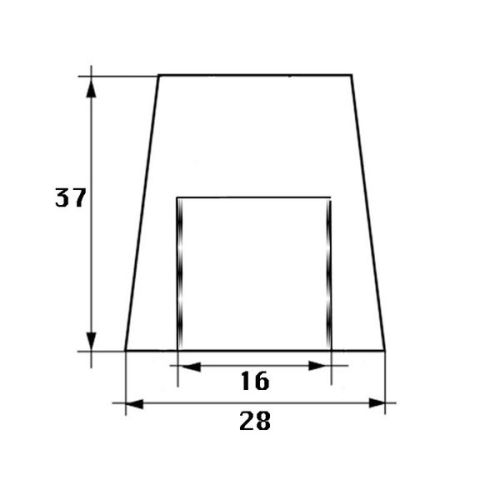 Soromap Dopmoer anode 16 mm zink