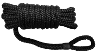 Stootwillijn luxe zwart 10 mm - 2,5 mtr