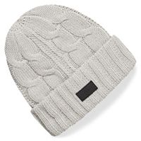 HT56 Cable Knit Beanie Stone