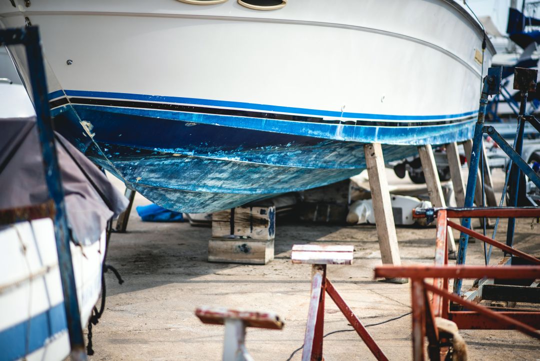 reparatie onder de waterlijn