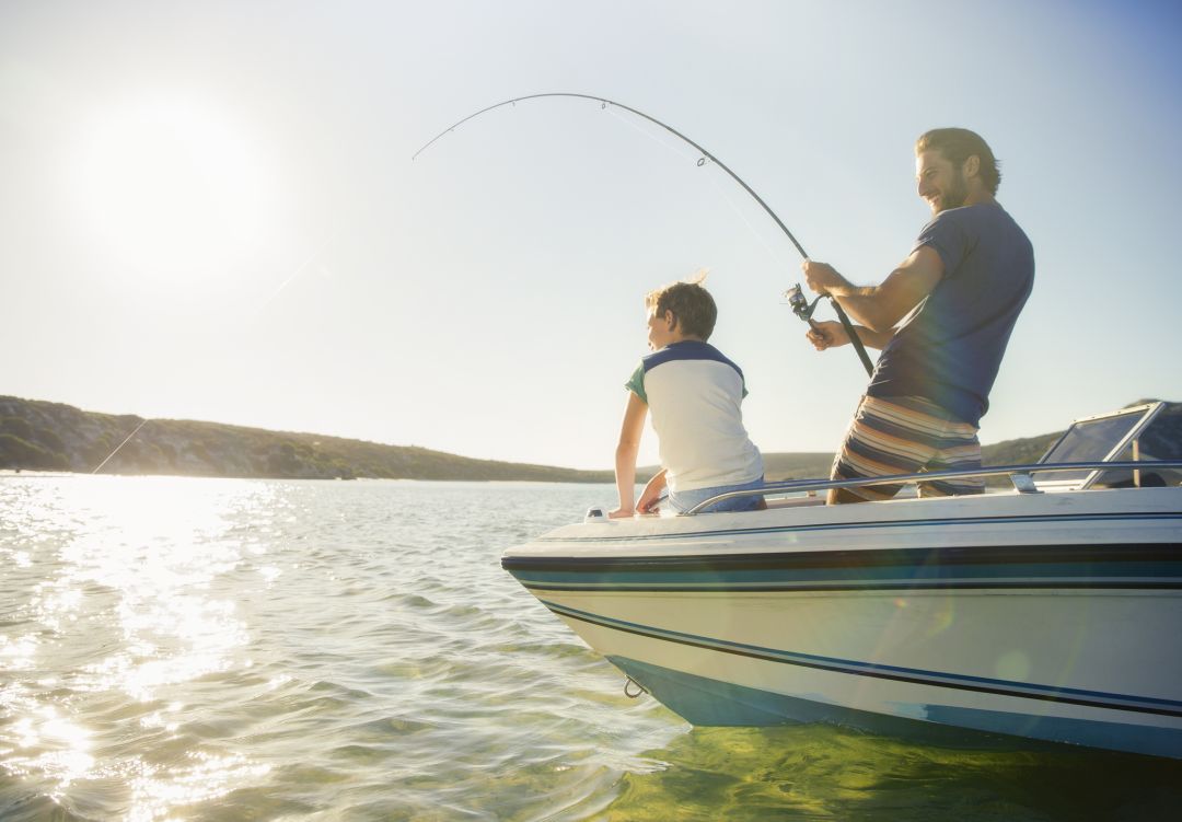 vissen met een fishfinder