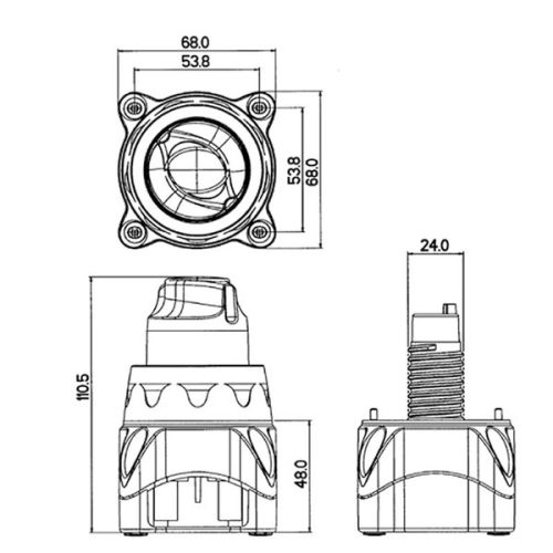 Bep Marine Accu hoofdschakelaar 275A continu