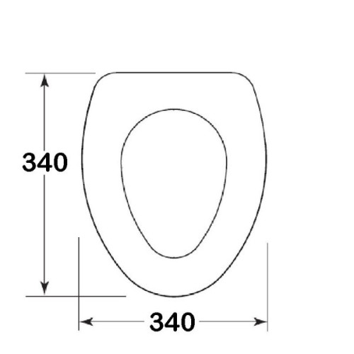 RM69 Toiletbril & deksel kunststof kleine pot