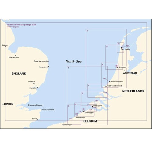 Imray Kaart 2120 North Sea Chart Pack