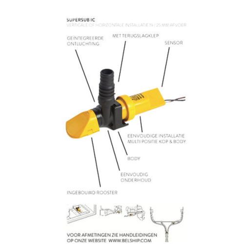 Whale Bilgepomp auto Sub Smart 650 12V SS5212