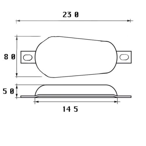 MG Duff aluminium anode AD77 