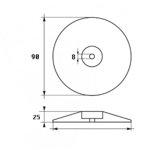 Talamex Bladanode alum. dia 90 mm 0,27 kg