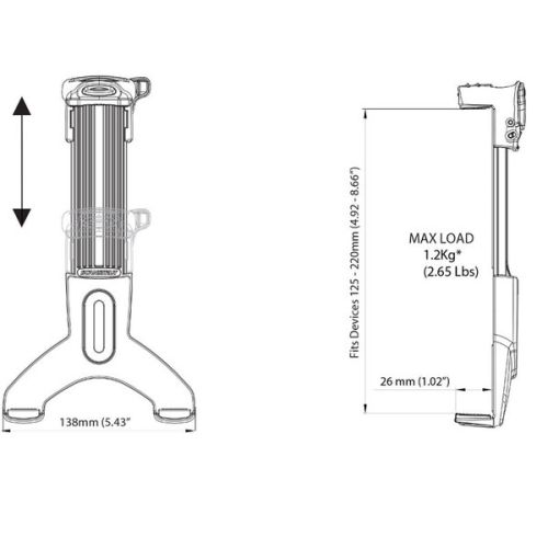 Scanstrut ROKK Mini universele Tablet houder