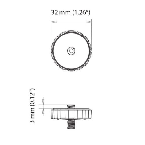 Scanstrut ROKK Mini 1/4&quot; draad Camera basis