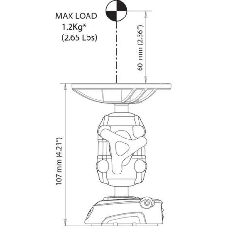 Scanstrut ROKK Mini Body draai- en zwenkbaar