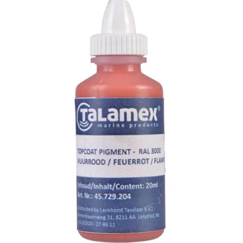 Talamex Gelcoat/Polyester pigment rood RAL3000
