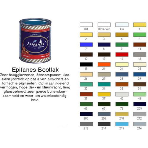 Epifanes Bootlak kleur 19 Zwart