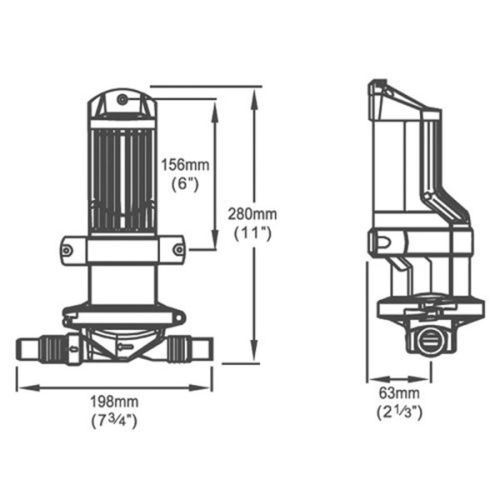 Whale Douchepomp Gulper 320 12V 19mm BP2052