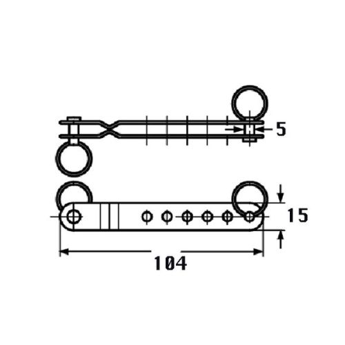 Kmarine Plaatspanner RVS A2 met 5mm bout