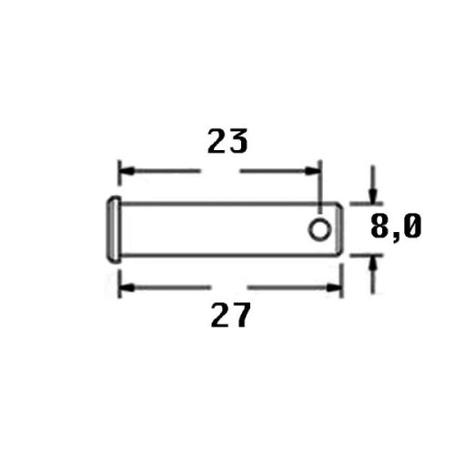 Kmarine RVS A4 togglepen 8 x 27 mm