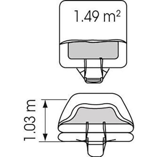 Plastimo Transocean vlot ISO9650-1 ISAF 4p cont