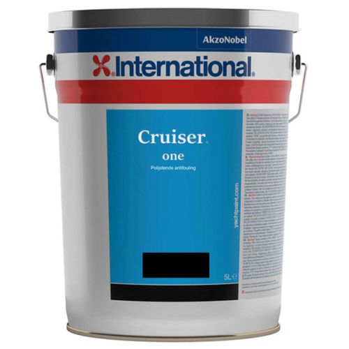 International Cruiser One antifouling zwart