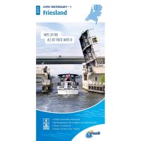 ANWB Waterkaart 1: Friesland
